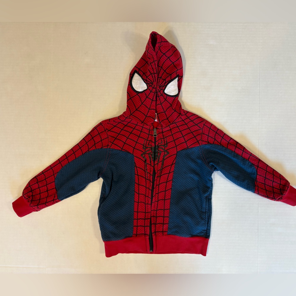 Marvel Red & Blue Spider-Man Hooded Jacket